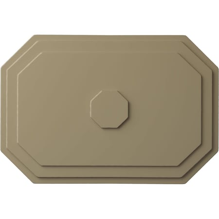 Ekena Millwork Felix Ceiling Medallion, Hand-Painted Gobi Desert, 25 1/4"W x 17 1/4"H x 1 3/4"P CM25FEGDF